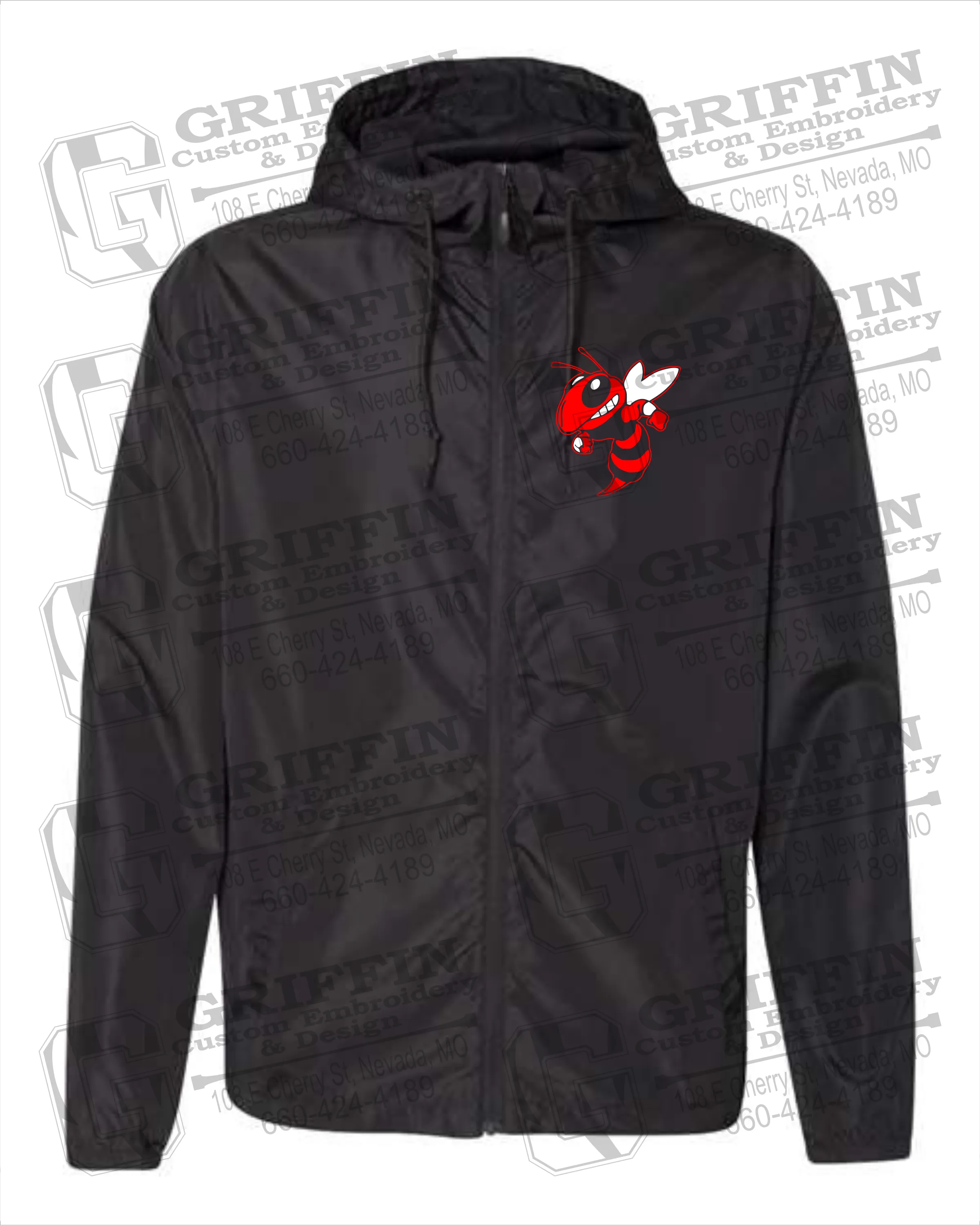 Lightweight Windbreaker - Hume Hornets Logo