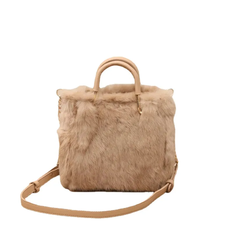 Luxury Women's Real Fur Shoulder Bag For Banquet