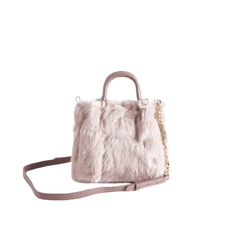 Luxury Women's Real Fur Shoulder Bag For Banquet