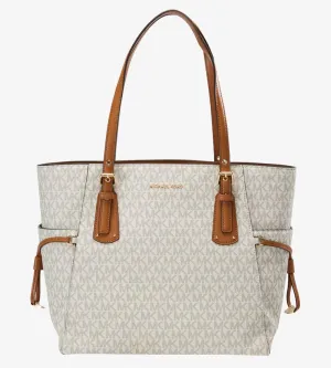 Michael Kors Voyager Signature Tote, Vanilla