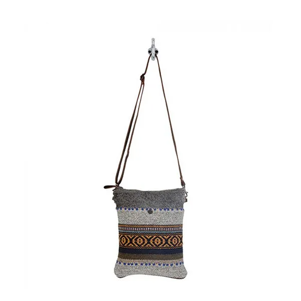 Myra Bag Tribal Pattern Small & Crossbody Bag, Grey