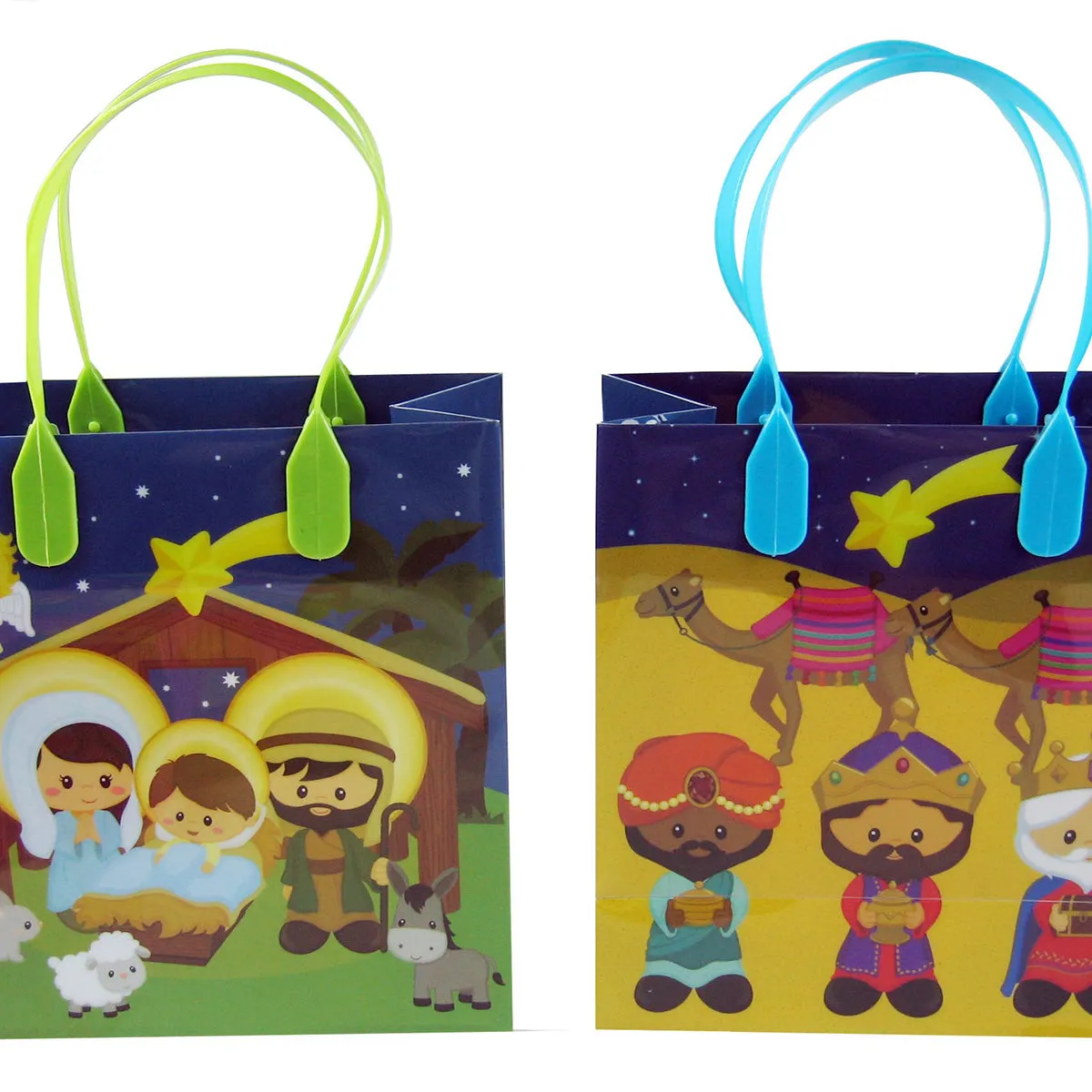 Nativity Party Favor Bags Treat Bags - 12 Bags