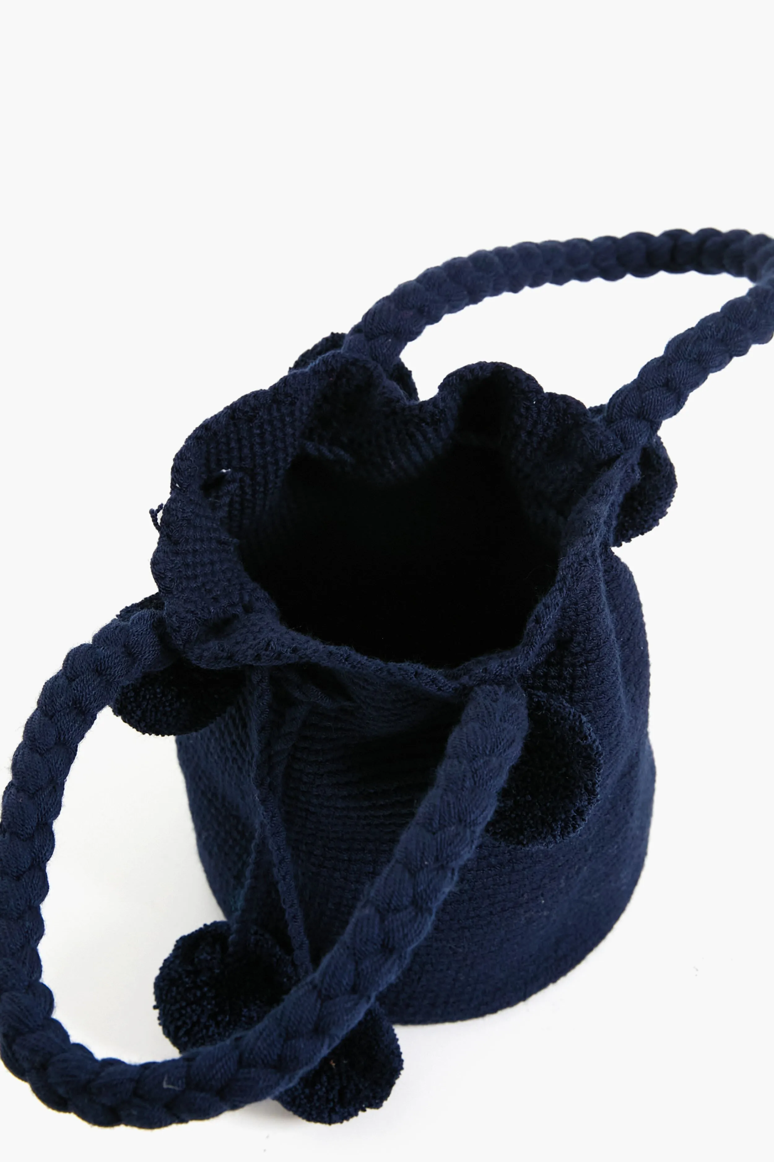 Navy Mini Tassel Bag