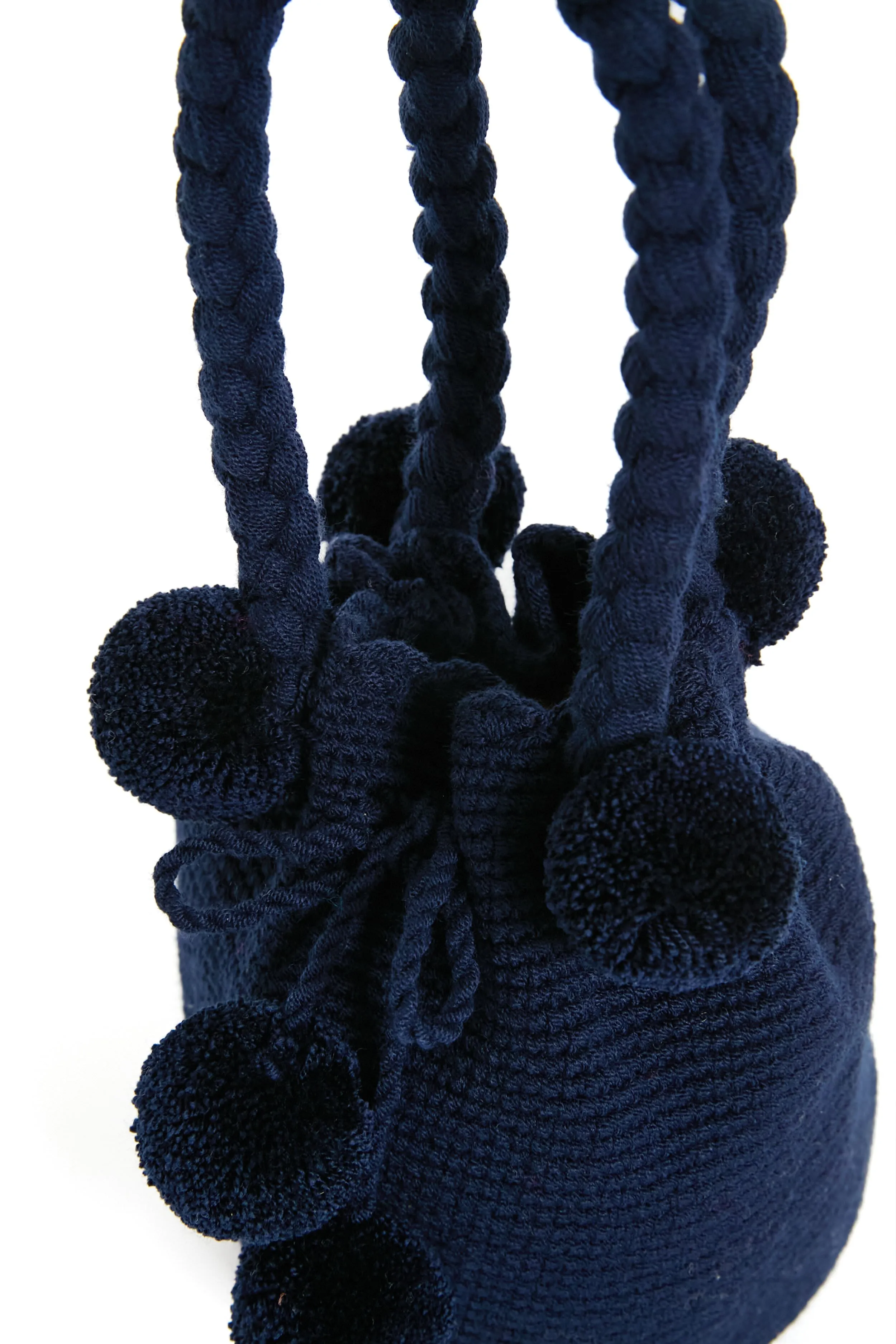 Navy Mini Tassel Bag