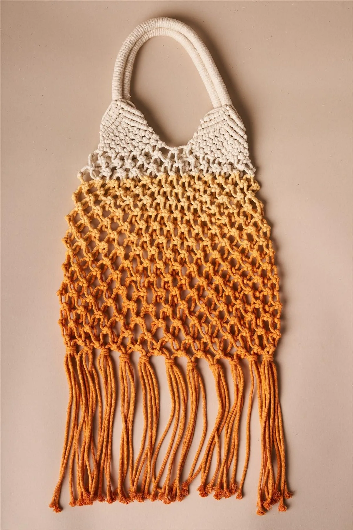 Orange Cotton Net Fringe Fashion Bag /3 Bags