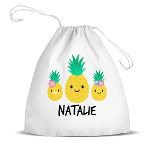 Pineapple Premium Drawstring Bag