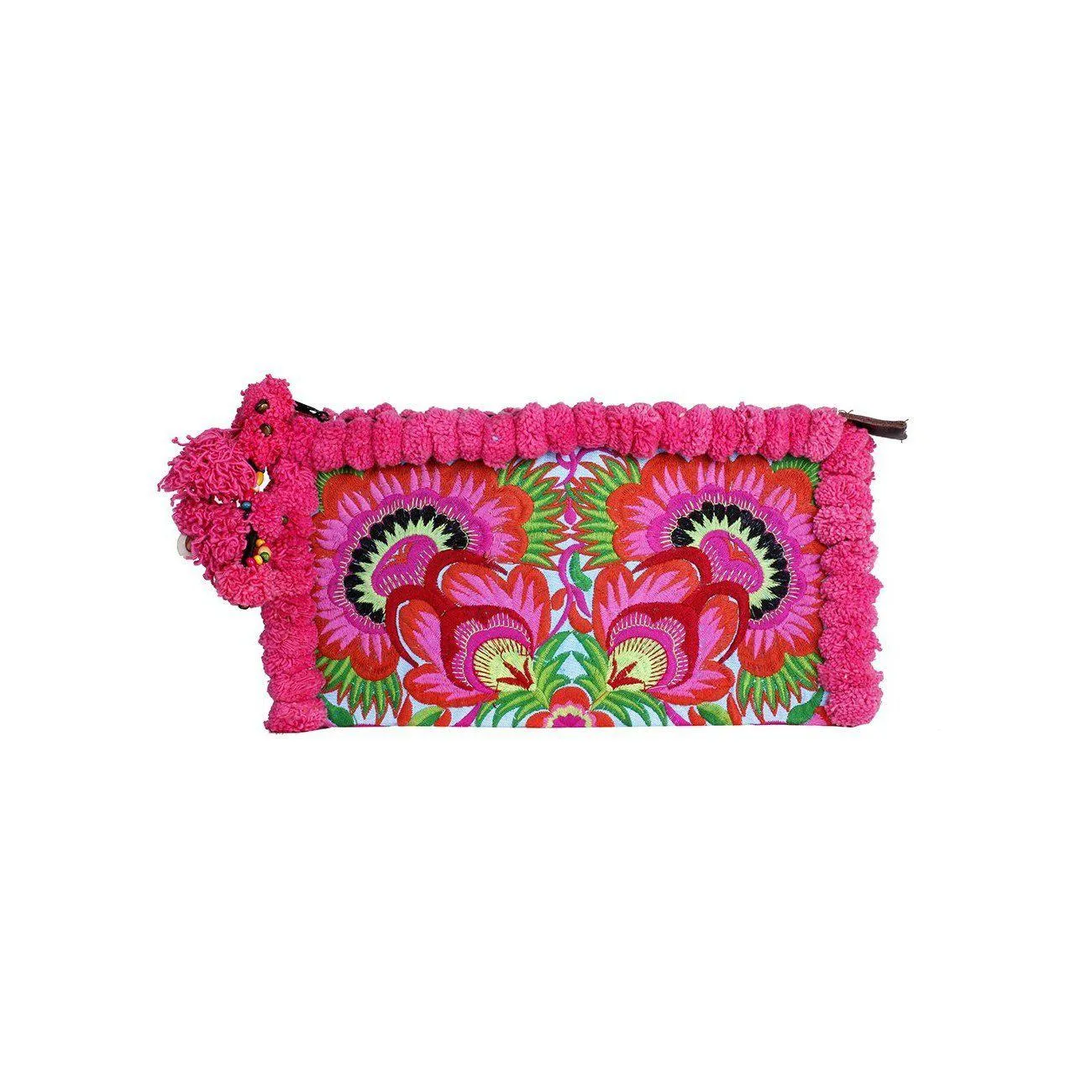 Pom Pom Boho Clutch - Thailand