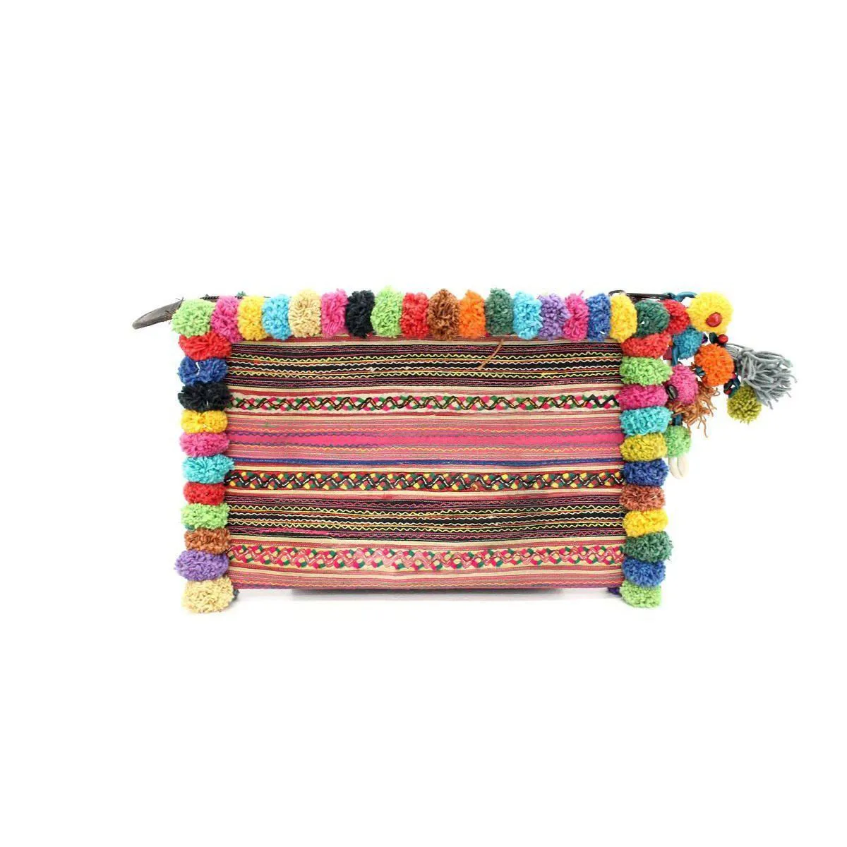 Pom Pom Boho Clutch - Thailand