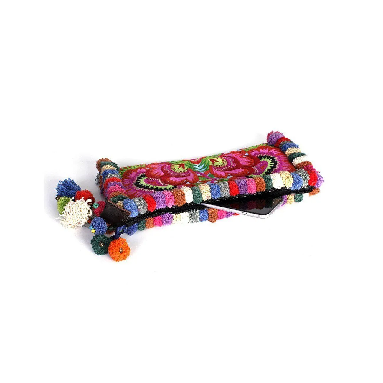 Pom Pom Boho Clutch - Thailand