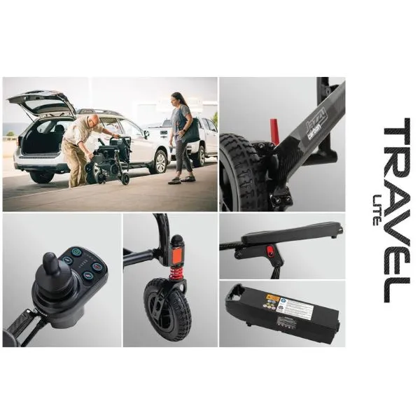 Pride Jazzy Carbon Travel Lite Power Chair