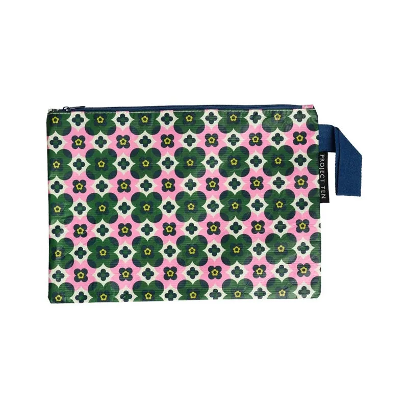 Project Ten - Zip Pouch - Block Floral