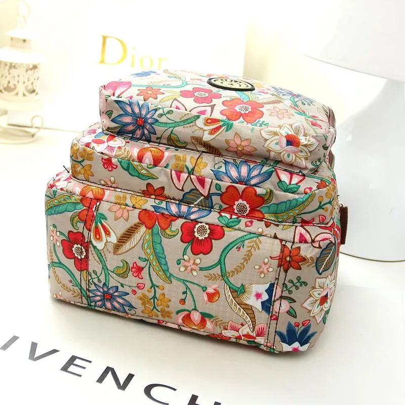 Purpdrank - Fashion Women Messenger Bags New Vinatge Flower Printing Women Bag Mummy Casual Shoulder Bags Female small Wallet