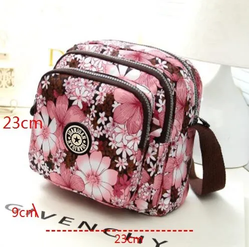 Purpdrank - Fashion Women Messenger Bags New Vinatge Flower Printing Women Bag Mummy Casual Shoulder Bags Female small Wallet