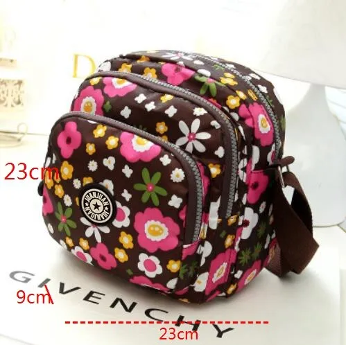 Purpdrank - Fashion Women Messenger Bags New Vinatge Flower Printing Women Bag Mummy Casual Shoulder Bags Female small Wallet