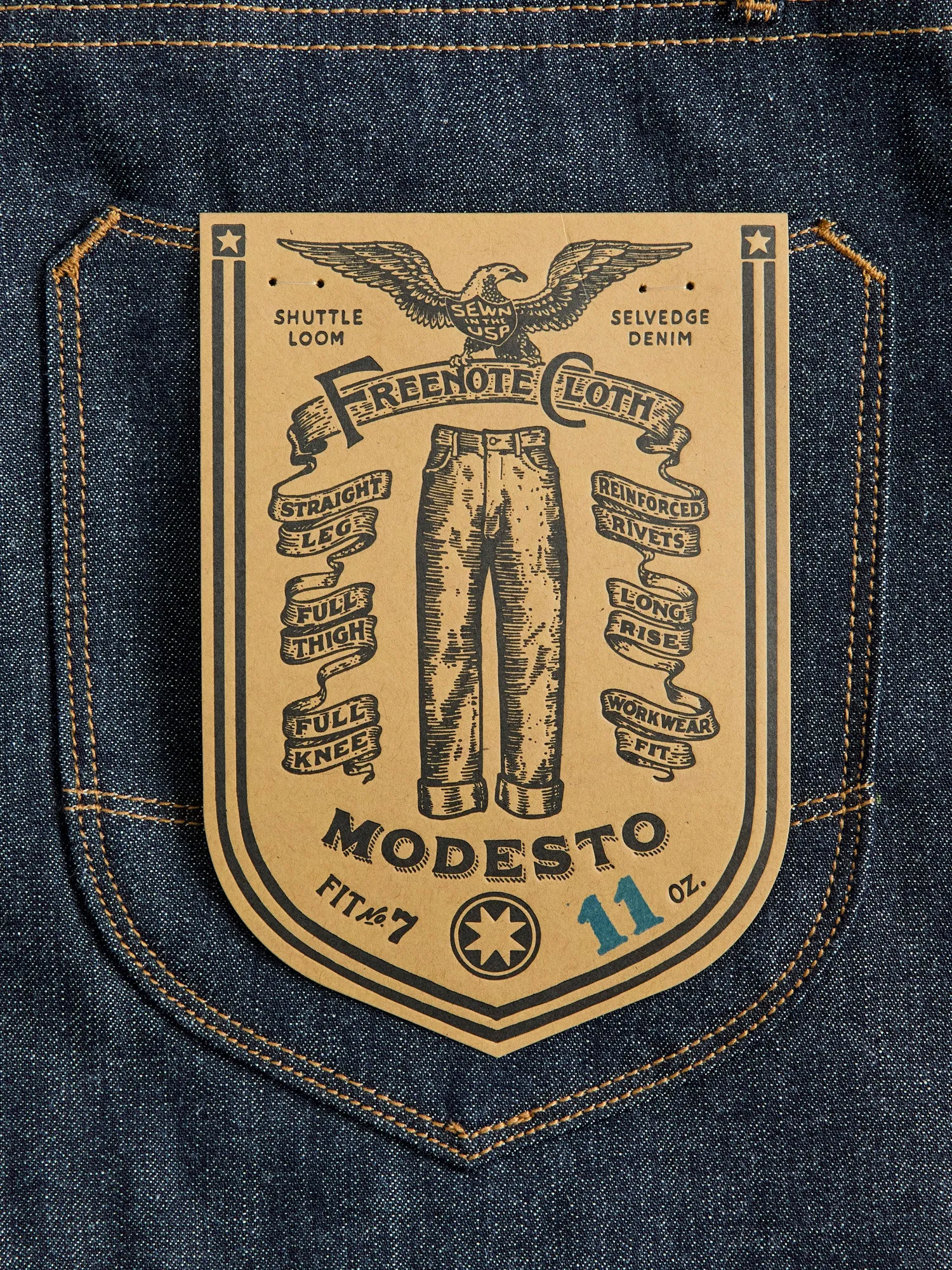 "Modesto" 11oz Selvedge Denim - Straight Fit