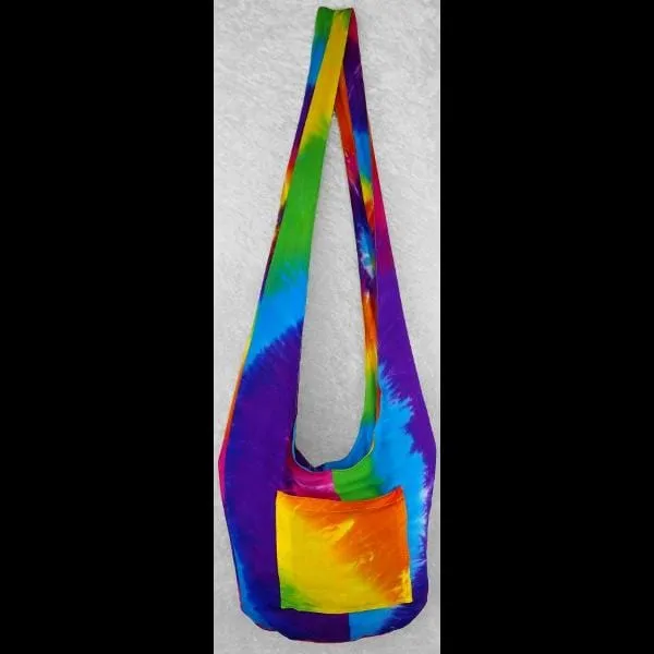 Rainbow Spiral Boho Shoulder Bag