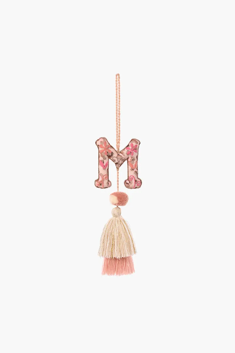 Rose Gold Boho Tassel with Alphabet Hanging