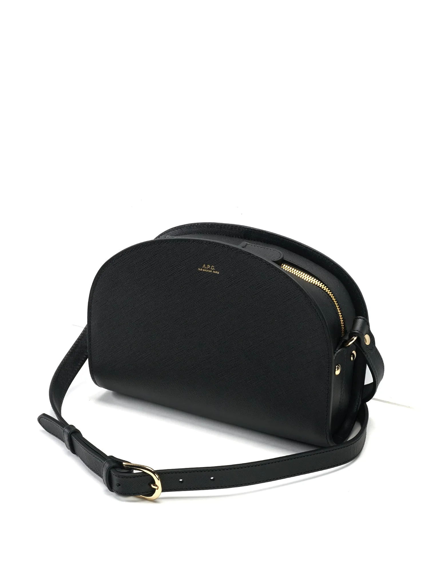 Sac Demi Lune Saffiano LZZ NOIR