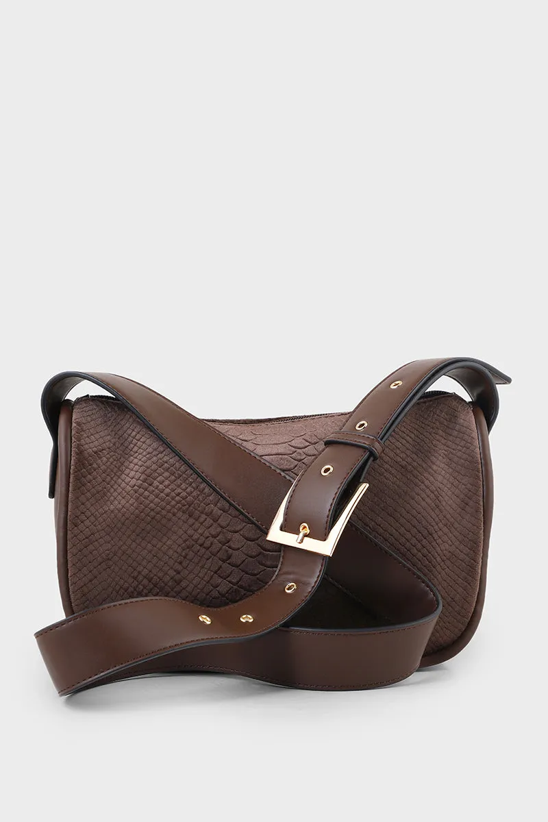 Satchel Shoulder Bags B15109-Coffee