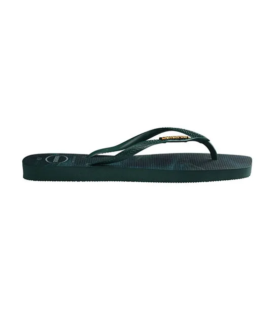 Slim Square Trendy Flip Flops Pantanal Green