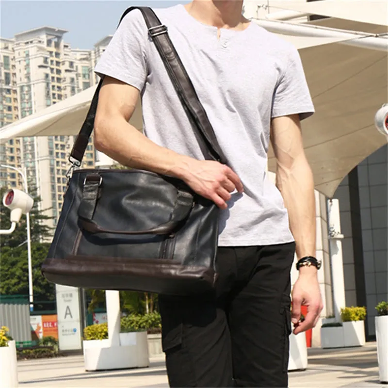 Stylish High Quality Durable PU Leather Handbags for Men