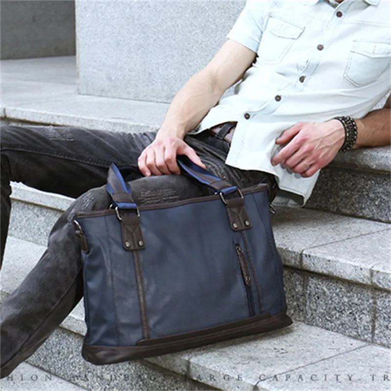 Stylish High Quality Durable PU Leather Handbags for Men