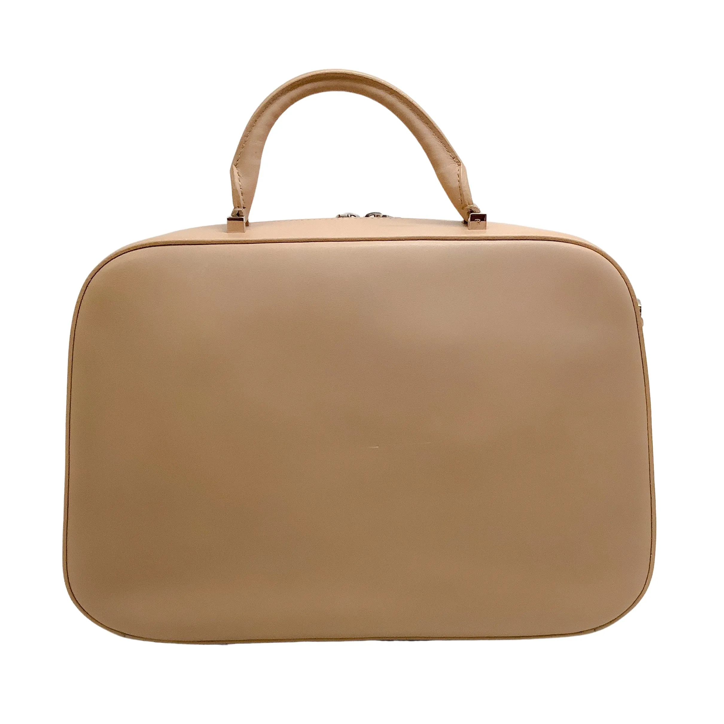 The Row Beige Leather Small Bowler Satchel