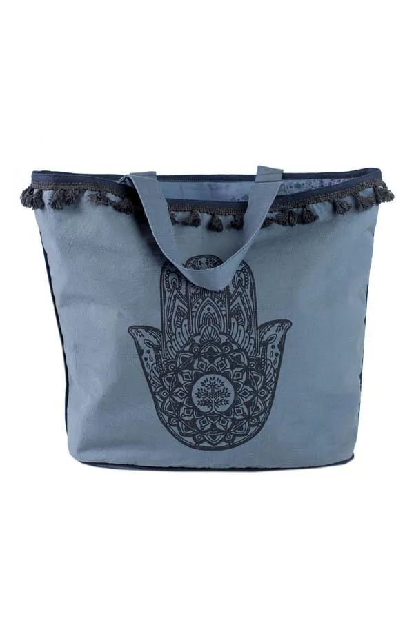 Tribal Print Tassel Tote