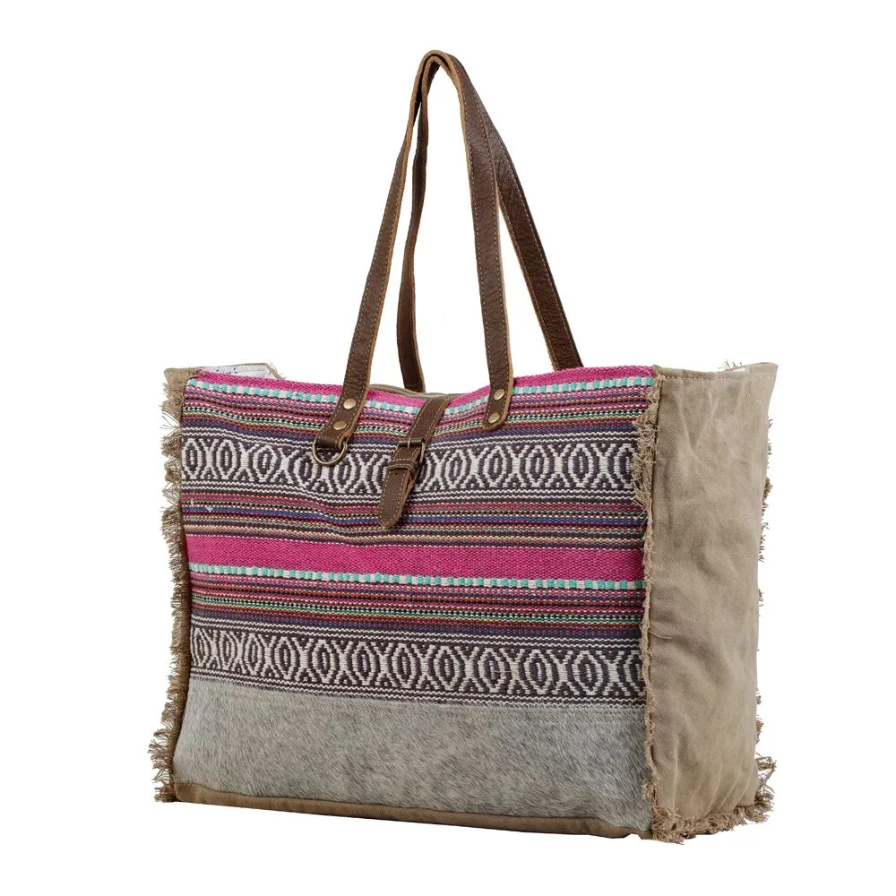 Vibrant Boho Weekender Bag