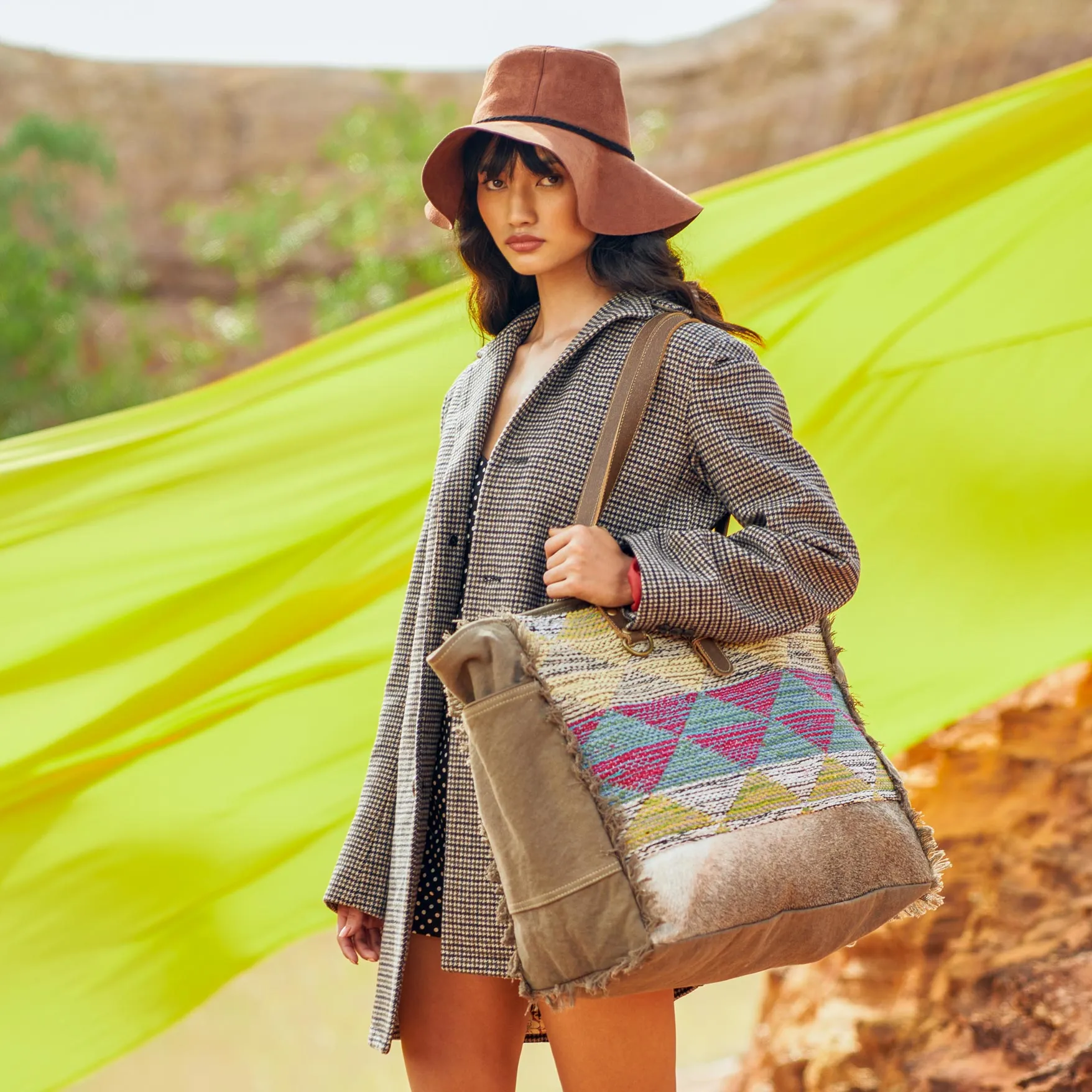 Vibrant Pyramids  Weekender Bag