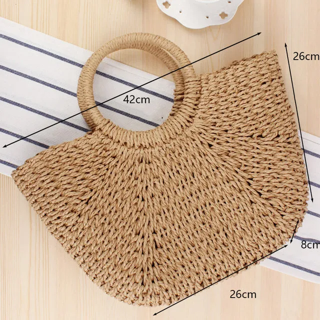 Vintage Handmade Straw Bags