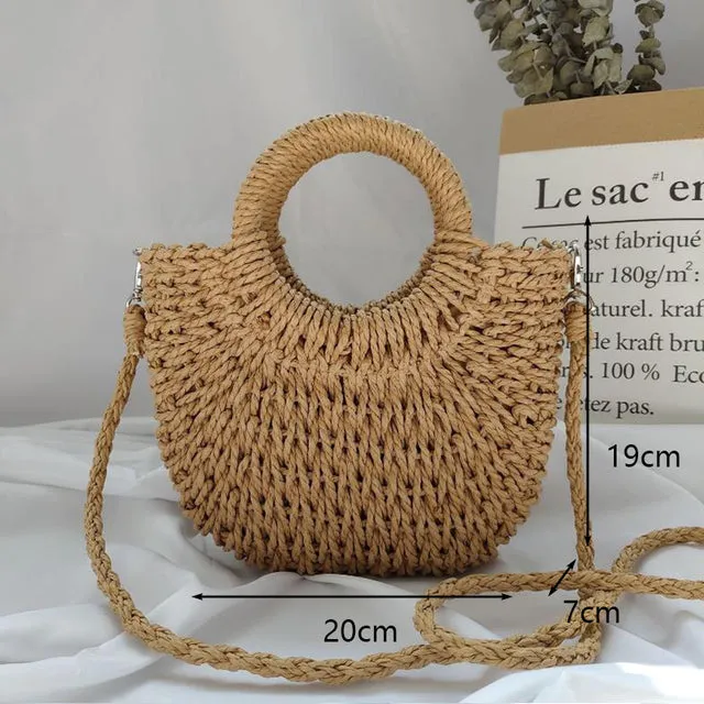 Vintage Handmade Straw Bags