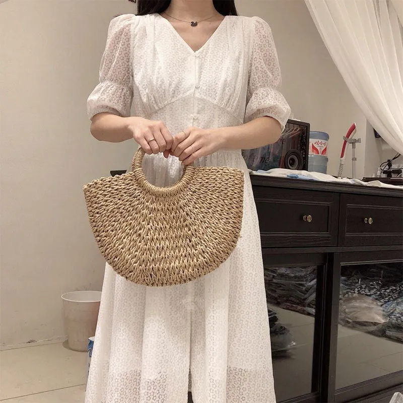 Vintage Handmade Straw Bags