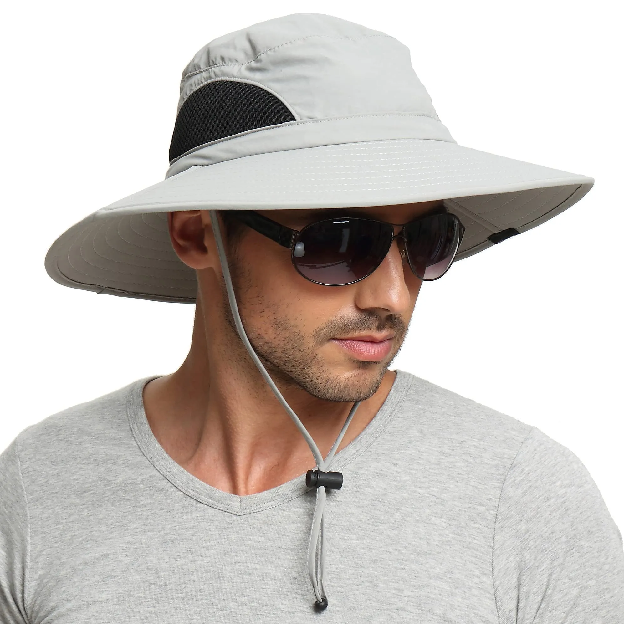 Waterproof Wide Brim Bucket Hat Foldable Sun Hat