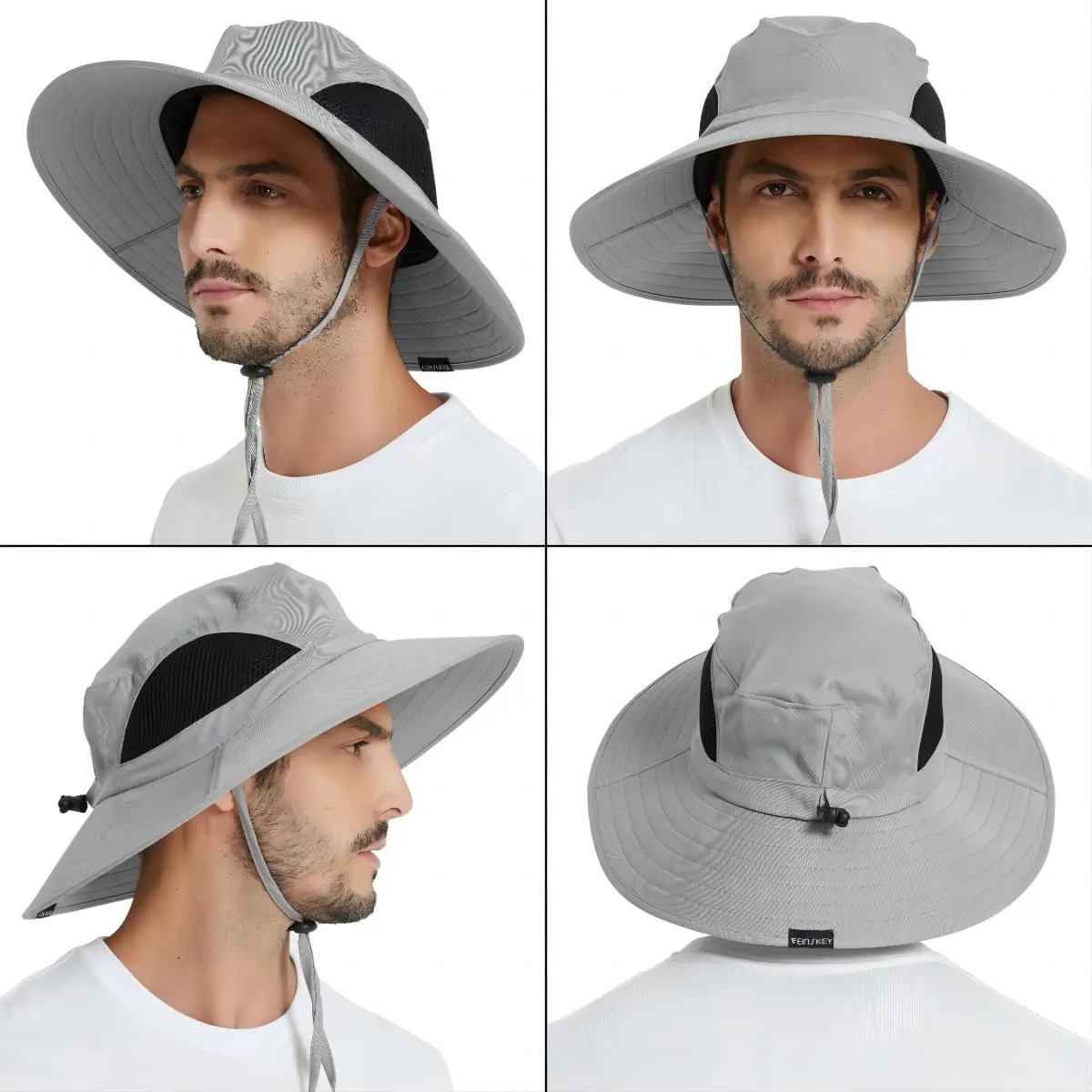 Waterproof Wide Brim Bucket Hat Foldable Sun Hat