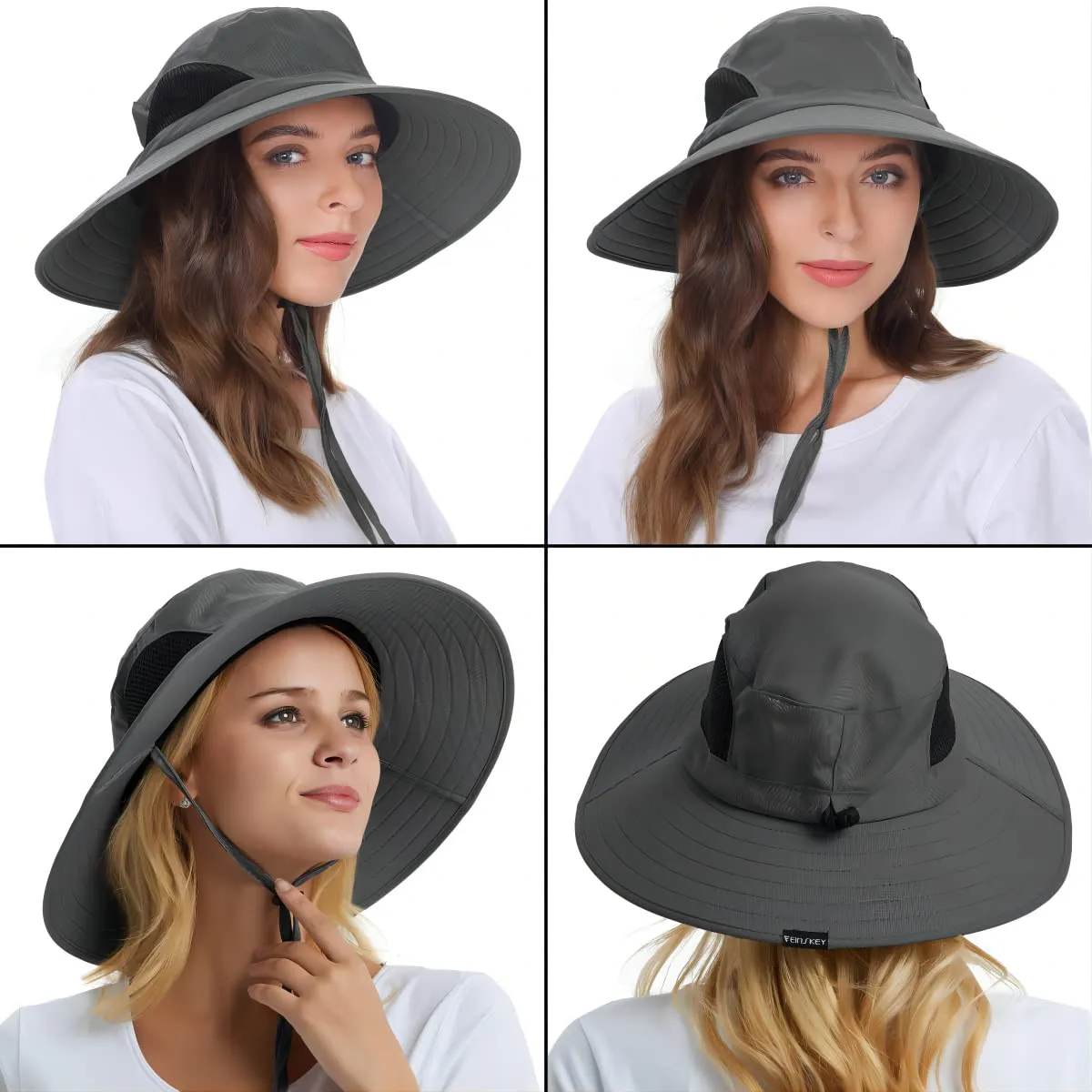 Waterproof Wide Brim Bucket Hat Foldable Sun Hat