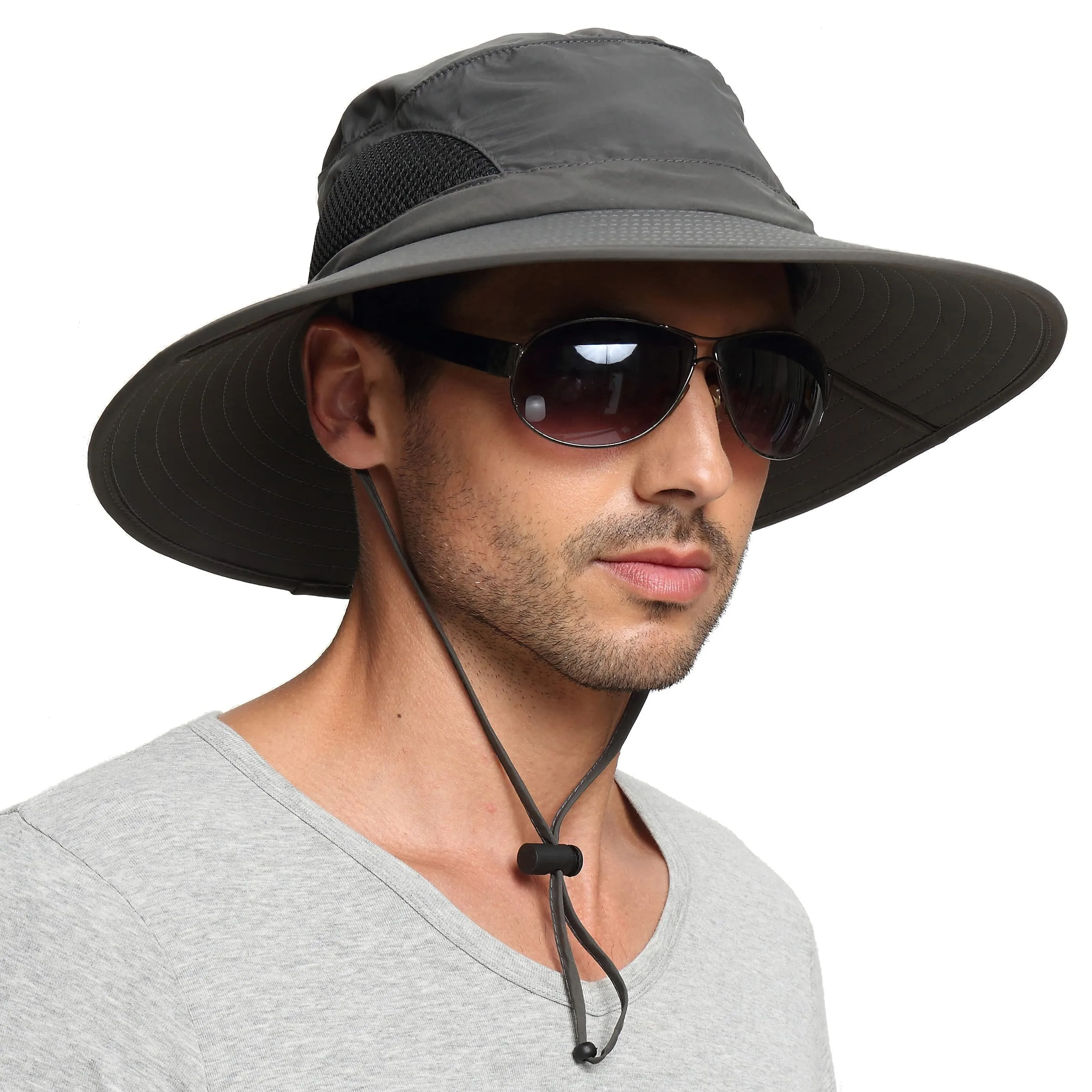 Waterproof Wide Brim Bucket Hat Foldable Sun Hat