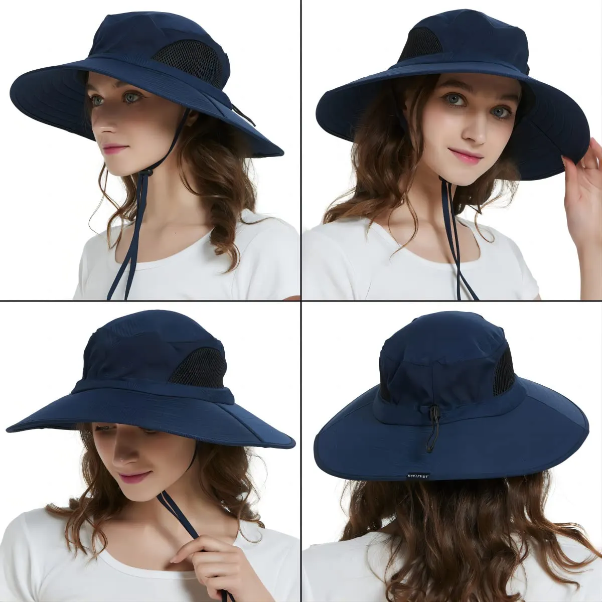 Waterproof Wide Brim Bucket Hat Foldable Sun Hat