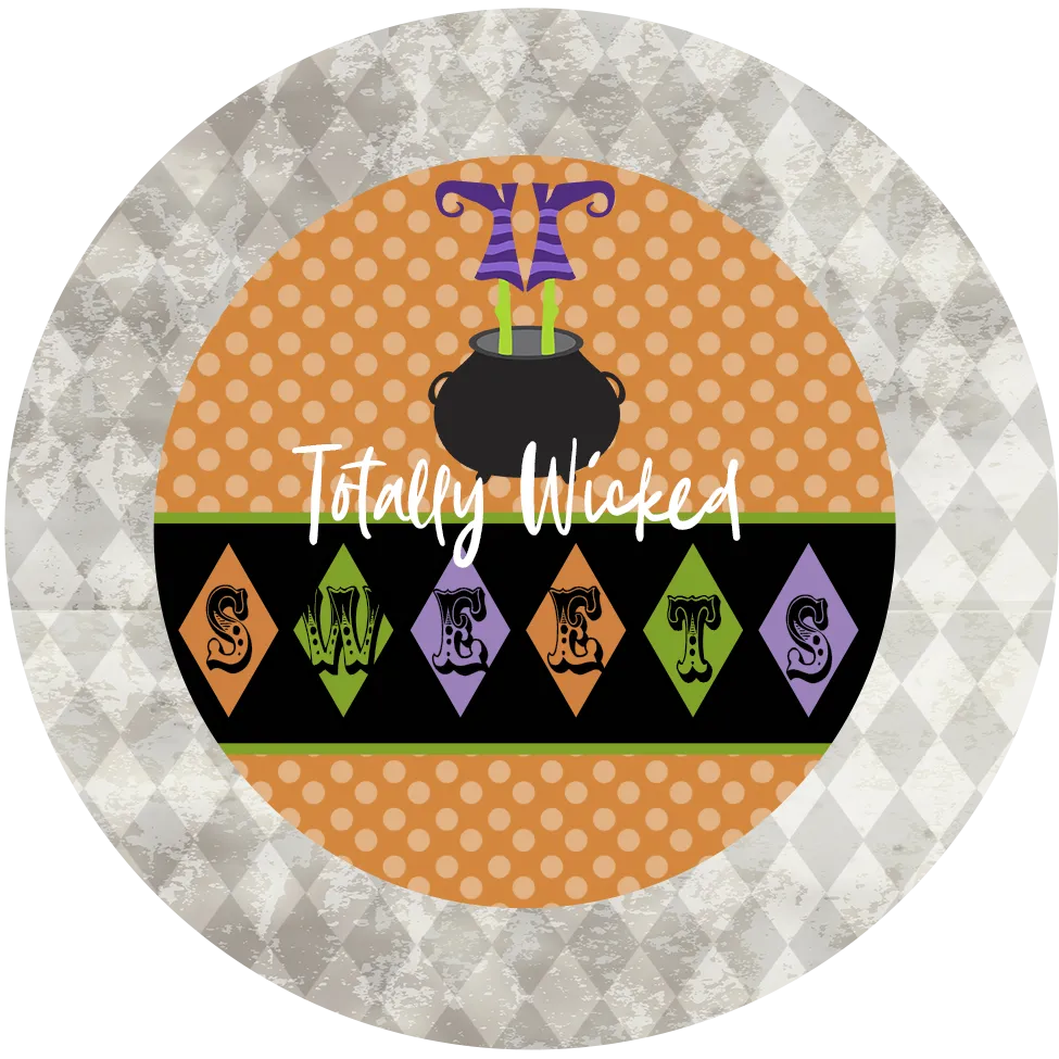 Witches Boot Wicked Treat Sticker