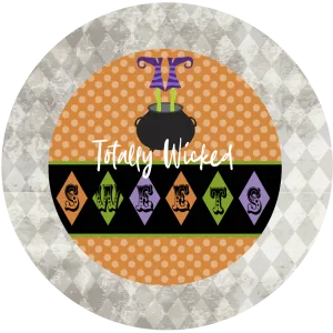 Witches Boot Wicked Treat Sticker