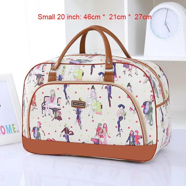 Women Travel 2020 Fashion PU Leather Large Capacity Waterproof Weekend Bags