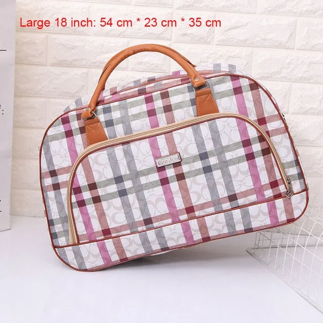 Women Travel 2020 Fashion PU Leather Large Capacity Waterproof Weekend Bags