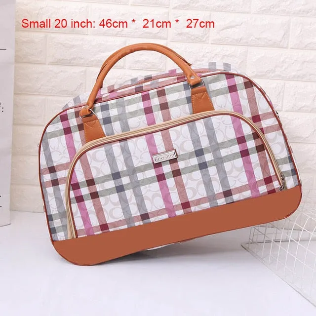 Women Travel 2020 Fashion PU Leather Large Capacity Waterproof Weekend Bags