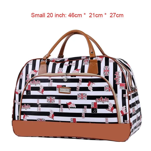 Women Travel 2020 Fashion PU Leather Large Capacity Waterproof Weekend Bags