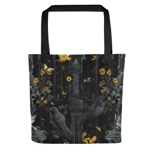 WSH - Midnight Garden - all over print gothic tote bag